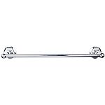 Top Knobs Edwardian Hex Bath 30" (762mm) Center-to-Center Towel Bar (Polished Chrome)