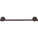 Top Knobs Edwardian Smooth Bath 18" (457mm) Center-to-Center Towel Bar (Oil Rubbed Bronze)