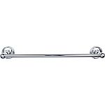 Top Knobs Edwardian Ribbon and Reed Bath 18" (457mm) Center-to-Center Towel Bar (Polished Chrome)