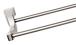 Top Knobs Aqua 18" (457mm) Double Towel Bar (Brushed Satin Nickel)