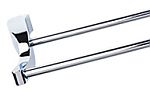 Top Knobs Aqua 18" (457mm) Double Towel Bar (Polished Chrome)