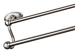 Top Knobs Edwardian Oval Bath 30" (762mm) Center-to-Center Double Towel Bar (Brushed Satin Nickel)