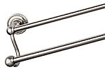 Top Knobs Edwardian Rope Bath 30" (762mm) Center-to-Center Double Towel Bar (Brushed Satin Nickel)