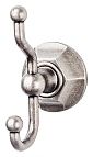 Top Knobs Edwardian Hex Bath Double Hook (Antique Pewter)