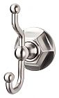 Top Knobs Edwardian Hex Bath Double Hook (Brushed Satin Nickel)