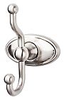 Top Knobs Edwardian Oval Bath Double Hook (Brushed Satin Nickel)