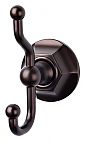 Top Knobs Edwardian Hex Bath Double Hook (Oil Rubbed Bronze)