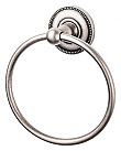 Top Knobs Edwardian Beaded Bath 5-1/4" (133mm) Towel Ring (Antique Pewter)