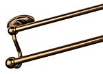 Top Knobs Edwardian Oval Bath 18" (457mm) Double Towel Bar (German Bronze)
