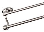 Top Knobs Edwardian Oval Bath 24" (610mm) Center-to-Center Double Towel Bar (Antique Pewter)