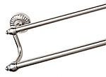 Top Knobs Tuscany Bath 30" (762mm) Center-to-Center Double Towel Bar (Brushed Satin Nickel)