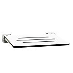 Seachrome Silhouette 19-3/8" (492mm) Slimline Shower Seat - (White/Silver)