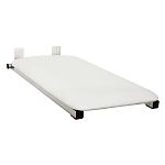 Seachrome 32in x 13.5in. End-Mounted Tub Seat with Frame (Stainless Steel/White Naugahyde)