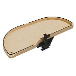 Rev-A-Shelf Craftsman Collection Solid Maple Single-Tier Girasolo w/ Soft-Close and Black Accents for 18" Left Opening/Blind Right Corner Cabinets