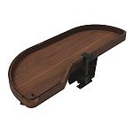 Rev-A-Shelf Craftsman Collection Solid Walnut Single-Tier Girasolo w/ Soft-Close and Black Accents for 15" Left Opening/Blind Right Corner Cabinets
