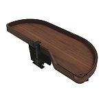 Rev-A-Shelf Craftsman Collection Solid Walnut Single-Tier Girasolo w/ Soft-Close and Black Accents for 15" Right Opening/Blind Left Corner Cabinets