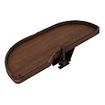 Rev-A-Shelf Craftsman Collection Solid Walnut Single-Tier Girasolo w/ Soft-Close and Black Accents for 18" Left Opening/Blind Right Corner Cabinets