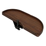 Rev-A-Shelf Craftsman Collection Solid Walnut Single-Tier Girasolo w/ Soft-Close and Black Accents for 18" Right Opening/Blind Left Corner Cabinets