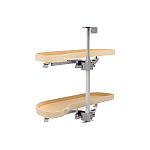 Rev-A-Shelf Maple Two-Tier Classic Girasolo w/ Soft-Close for 12" Left Opening/Blind Right Corner Cabinets