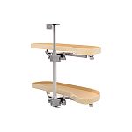Rev-A-Shelf Maple Two-Tier Classic Girasolo w/ Soft-Close for 12" Right Opening/Blind Left Corner Cabinets