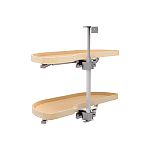 Rev-A-Shelf Maple Two-Tier Classic Girasolo w/ Soft-Close for 15" Left Opening/Blind Right Corner Cabinets
