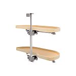 Rev-A-Shelf Maple Two-Tier Classic Girasolo w/ Soft-Close for 15" Right Opening/Blind Left Corner Cabinets