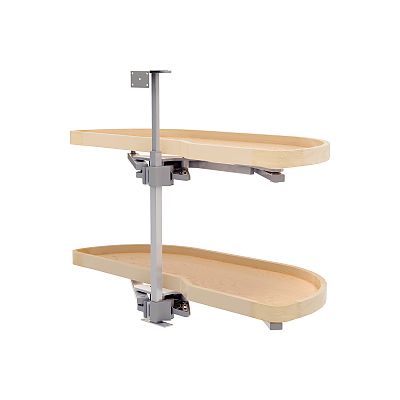 Rev-A-Shelf Maple Two-Tier Classic Girasolo w/ Soft-Close for 18" Right Opening/Blind Left Corner Cabinets
