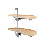 Rev-A-Shelf Maple Two-Tier Classic Girasolo w/ Soft-Close for 18" Right Opening/Blind Left Corner Cabinets