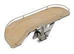 Rev-A-Shelf Maple Single-Tier Girasolo w/ Soft Close and Chrome Accents for 12" Left Opening/Blind Right Corner cabinets