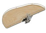 Rev-A-Shelf Maple Single-Tier Girasolo w/ Soft Close and Chrome Accents for 18" Left Opening/Blind Right Corner cabinets