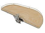 Rev-A-Shelf Maple Single-Tier Girasolo w/ Soft Close and Chrome Accents for 18" Right Opening/Blind Left Corner cabinets