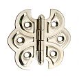 B & M Hardware Flush Mount Non-Self Closing Cabinet Hinge - PAIR (Polished Nickel)