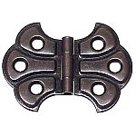 B & M Hardware Flush Mount Non-Self Closing Cabinet Hinge - PAIR (Oil Rubbed Bronze)