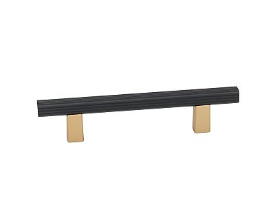 Alno Quadrato 4" (102mm) Center-to-Center Grooved Bar Pull