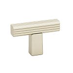 Alno Quadrato 1-3/4" (44mm) Grooved T-Bar Cabinet Knob