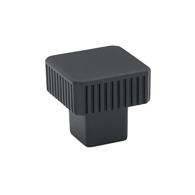 Alno Quadrato 1-1/4" (32mm) Square Grooved Cabinet Knob