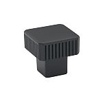 Alno Quadrato 1-1/4" (32mm) Square Grooved Cabinet Knob