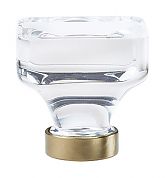 Amerock Glacio 1-3/8" (35mm) Square Synthetic Crystal Knob