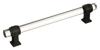 Amerock Glacio 6-5/16" (160mm) Center-to-Center Square Synthetic Crystal Pull