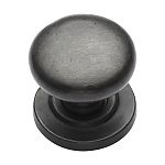 Ashley Norton Solid Bronze Round 1-1/4" (32mm) Cabinet Knob on Rose