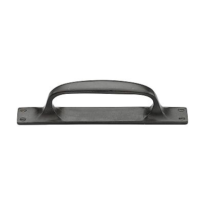 Ashley Norton Solid Bronze Front Mounted Kitchen 9" (229mm) Cabinet Pull with Backplate