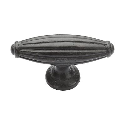 Ashley Norton Solid Bronze Large Reeded 2-7/8" (73mm) x 7/8" (22mm) Cabinet Knob