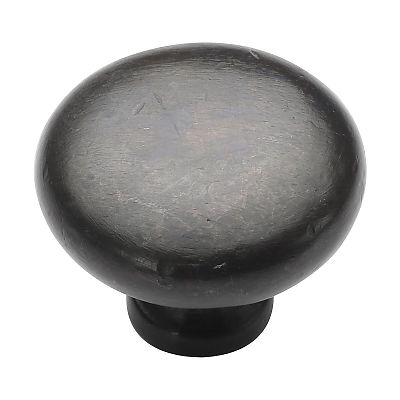 Ashley Norton Solid Bronze Round 1-1/4" (32mm) Cabinet Knob