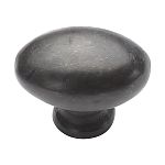 Ashley Norton Solid Bronze Oval/Egg 1-1/2" (38mm) x 1" (25mm) Cabinet Knob