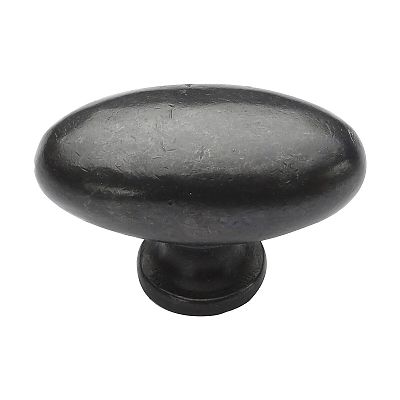 Ashley Norton Solid Bronze Oval/Egg 2" (51mm) x 1-1/8" (29mm) Cabinet Knob