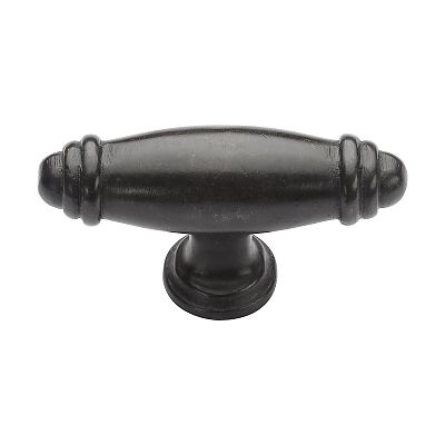 Ashley Norton Solid Bronze Artisanal Large 3-1/8" (79mm) x 7/8" (22mm) Cabinet Knob