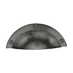 Ashley Norton Solid Bronze Front Mounted 3-7/8" (98mm) Cabinet Cup Pull