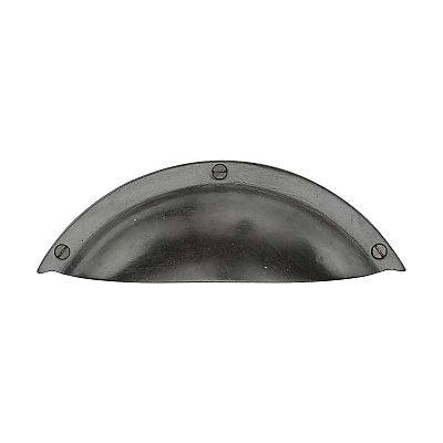 Ashley Norton Solid Bronze Wide Front Mounted 3" (76mm) Center-to-Center Cabinet Cup Pull