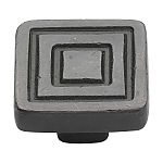 Ashley Norton Solid Bronze Rustic Deco 1-1/2" (38mm) x 1-1/2" (38mm) Cabinet Knob