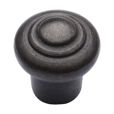 Ashley Norton Solid Bronze Beaded 1-1/4" (32mm) Cabinet Knob